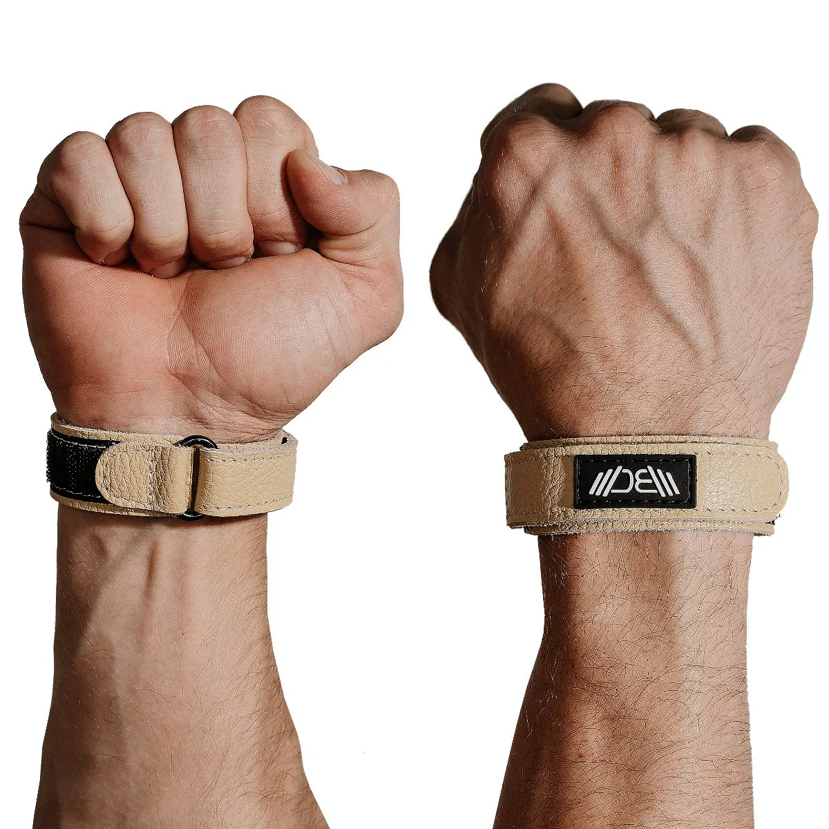 Leather Wrist Wraps Basic Beige - Image 4