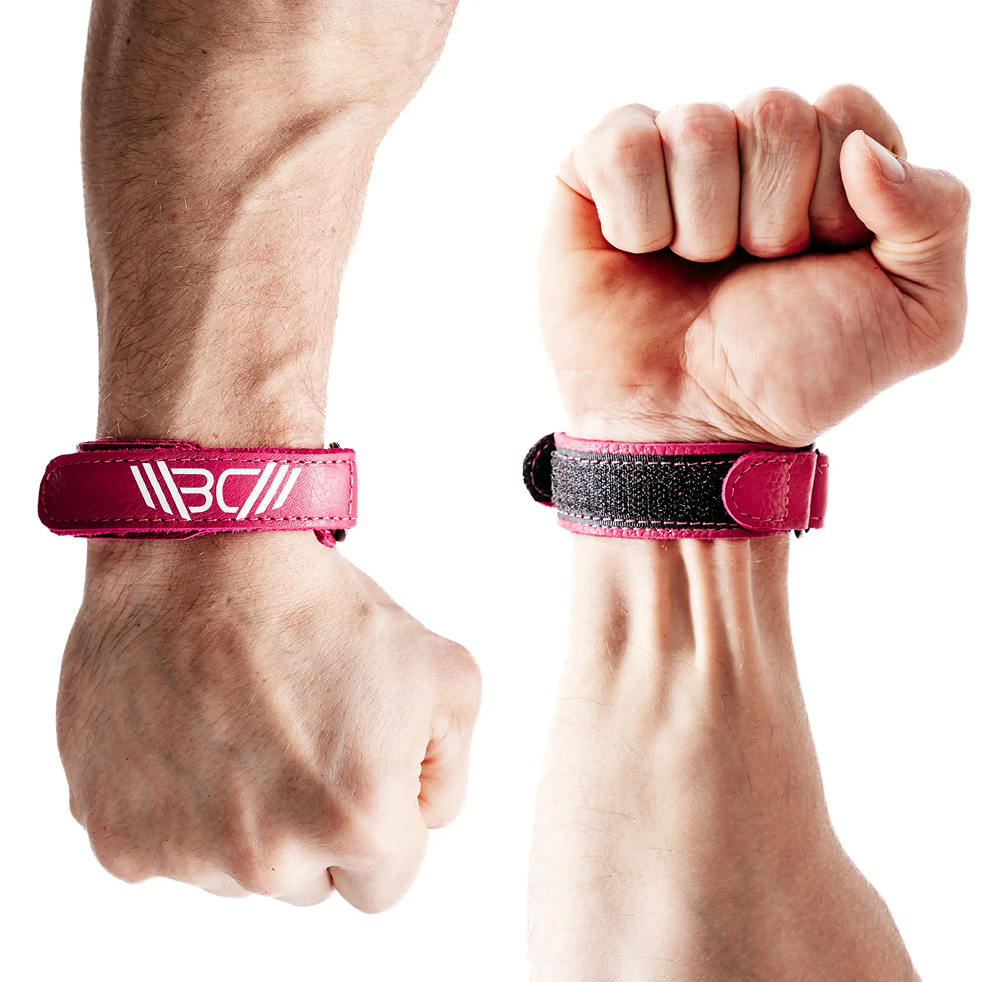 Leather Wrist Wraps Basic Pink - Image 8