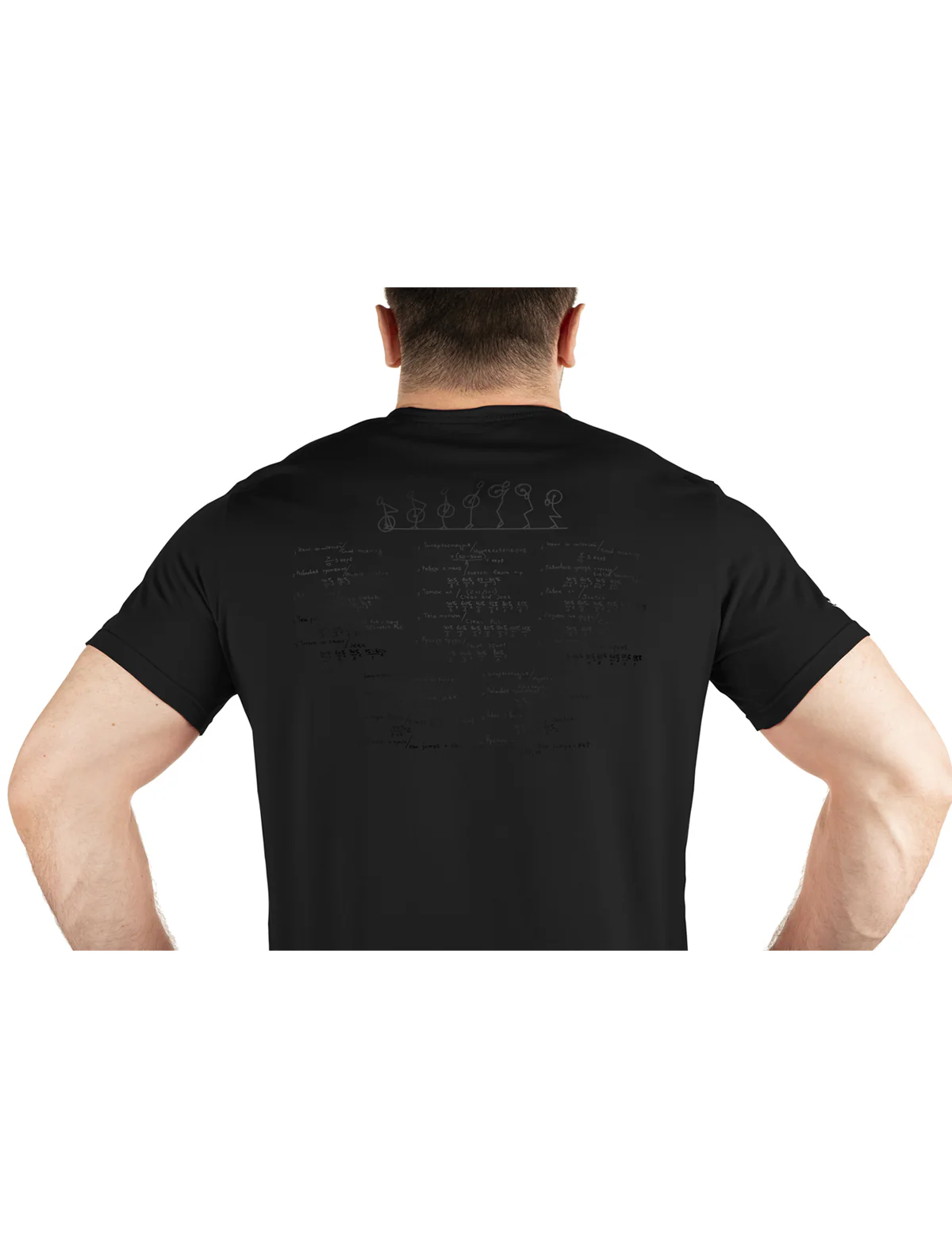 Men's T-Shirt V2 Black on Black - Image 3